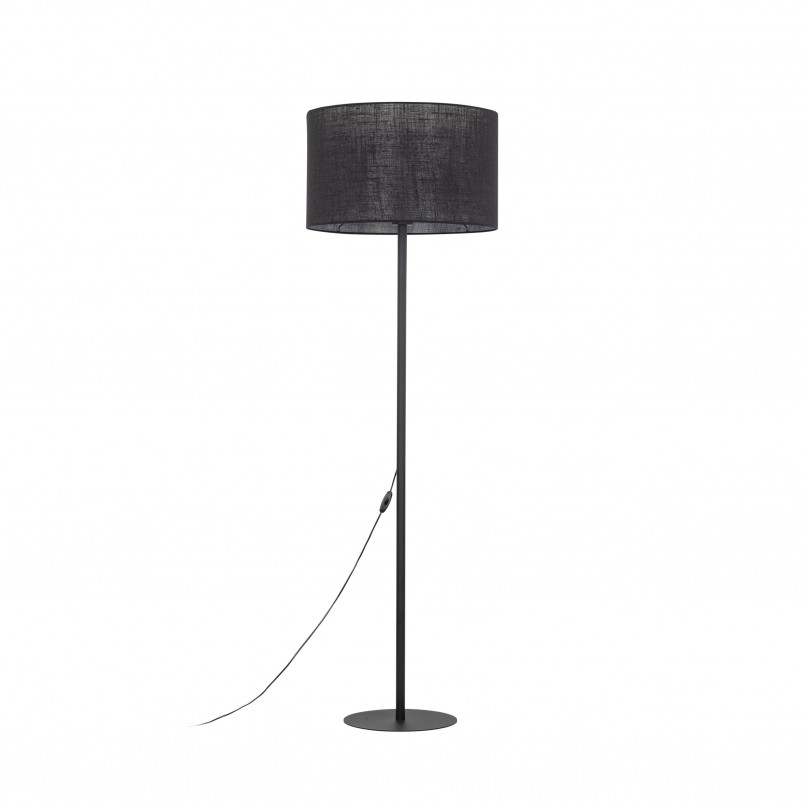 Lampa podłogowa z abażurem Glorii 50cm H160cm czarna TK Lighting
