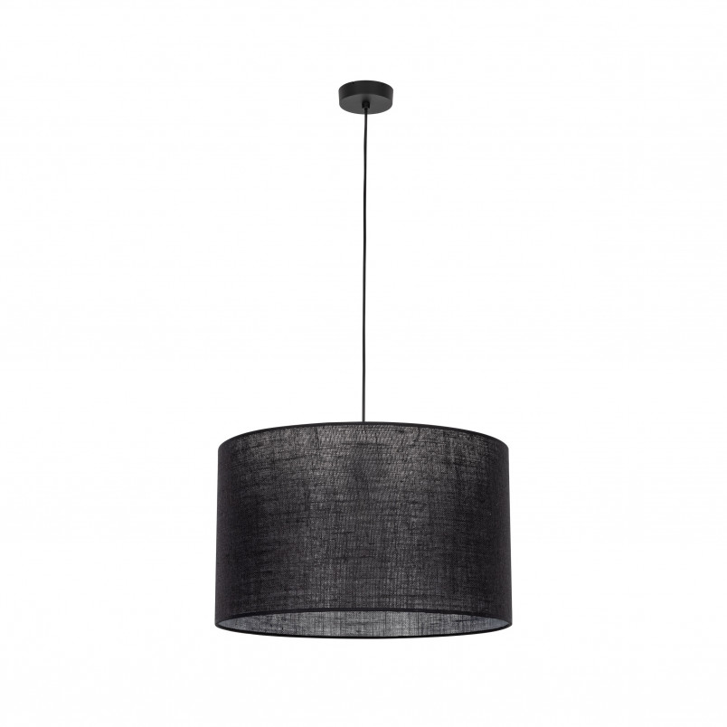 Lampa wisząca z abażurem Glorii 50cm czarna TK Lighting