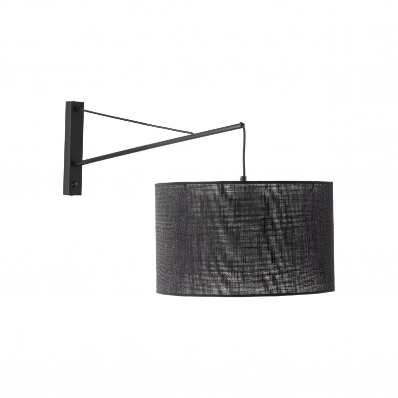 Kinkiet na wysięgniku z abażurem Glorii czarny TK Lighting