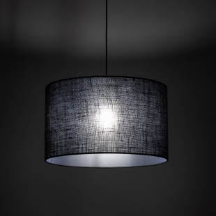 Lampa wisząca z abażurem Glorii 50cm czarna TK Lighting