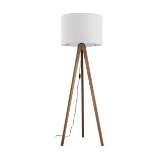 Lampa trójnóg z abażurem Grand 50cm H145cm len / orzech TK Lighting
