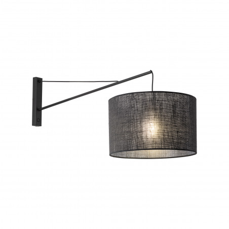 Kinkiet na wysięgniku z abażurem Glorii czarny TK Lighting