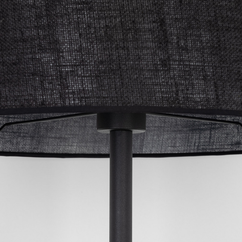 Lampa podłogowa z abażurem Glorii 50cm H160cm czarna TK Lighting