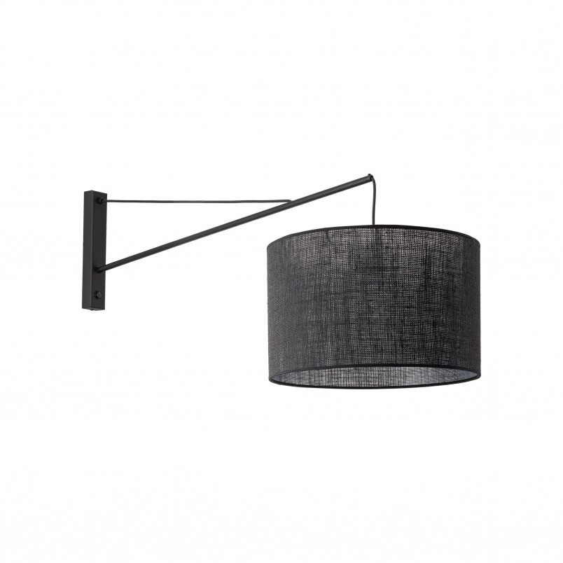 Kinkiet na wysięgniku z abażurem Glorii czarny TK Lighting