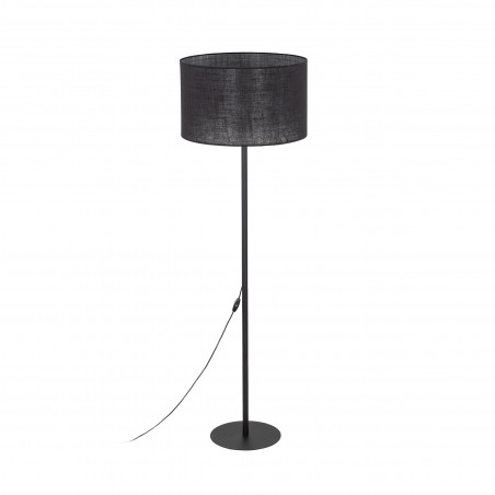 Lampa podłogowa z abażurem Glorii 50cm H160cm czarna TK Lighting