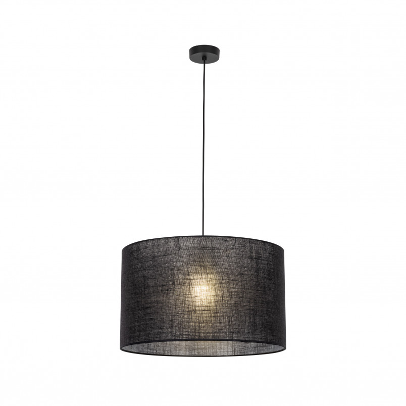 Lampa wisząca z abażurem Glorii 50cm czarna TK Lighting