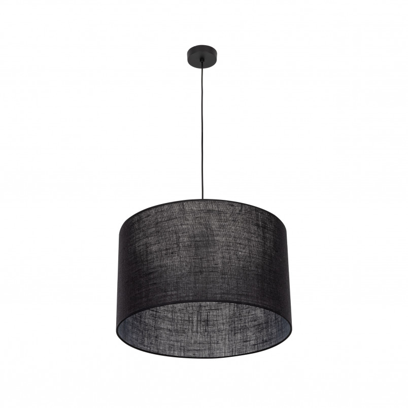 Lampa wisząca z abażurem Glorii 50cm czarna TK Lighting
