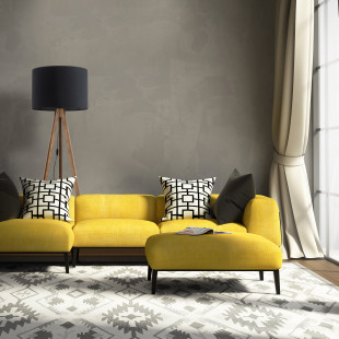 Lampa trójnóg z abażurem Grand 50cm H145cm czarny / orzech TK Lighting
