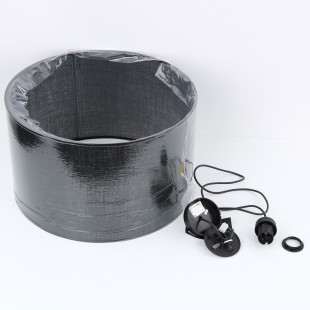 Lampa wisząca z abażurem Glorii 50cm czarna TK Lighting