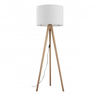 Lampa trójnóg z abażurem Grand 50cm H145cm len / sosna TK Lighting