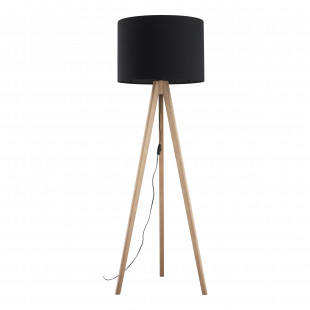 Lampa trójnóg z abażurem Grand 50cm H145cm czarny / sosna TK Lighting