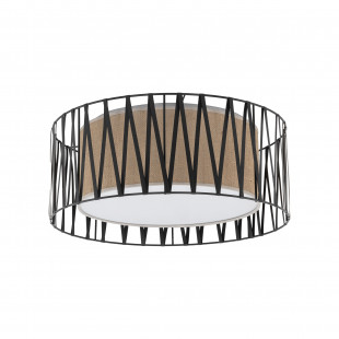 Plafon z abażurem Harmony Nature 50cm brązowy / czarny TK Lighting