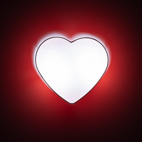 Plafon dziecięcy w kształcie serca Heart 38,5x42cm czerwony TK Lighting