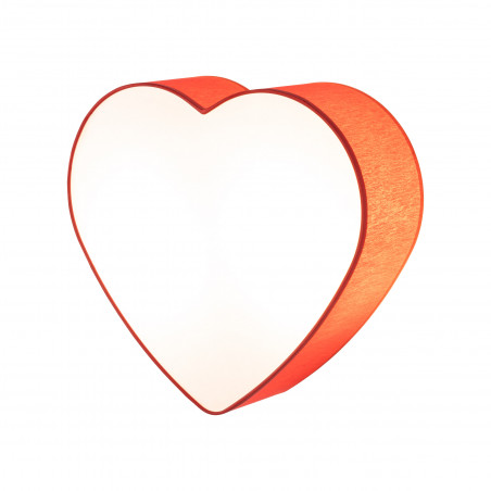 Plafon dziecięcy w kształcie serca Heart 38,5x42cm czerwony TK Lighting