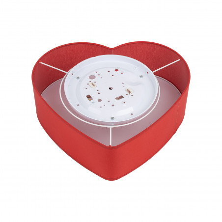 Plafon dziecięcy w kształcie serca Heart 38,5x42cm czerwony TK Lighting
