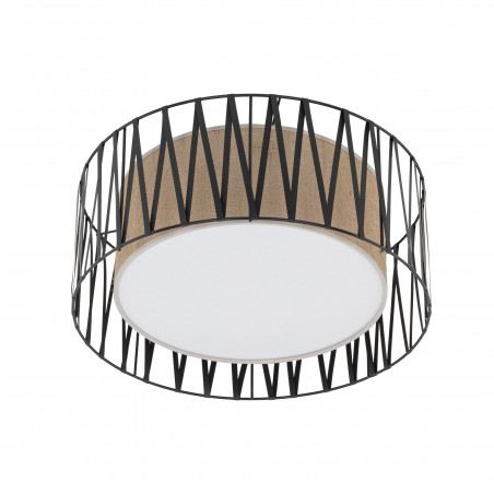 Plafon z abażurem Harmony Nature 50cm brązowy / czarny TK Lighting