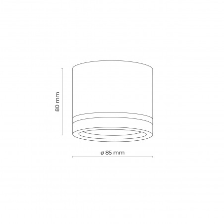 Lampa spot tuba z żarówką LED Jet 8,5cm biała TK Lighting