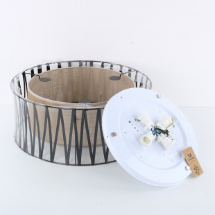 Plafon z abażurem Harmony Nature 50cm brązowy / czarny TK Lighting