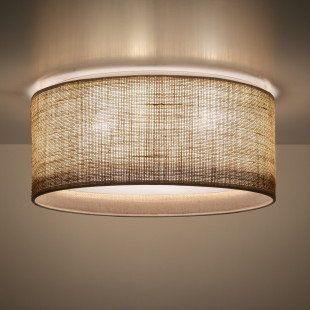 Plafon okrągły boho Juta 45cm brązowy TK Lighting