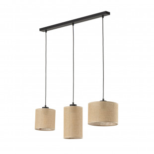 Lampa boho wisząca 3 punktowa Juta 79cm brązowa TK Lighting