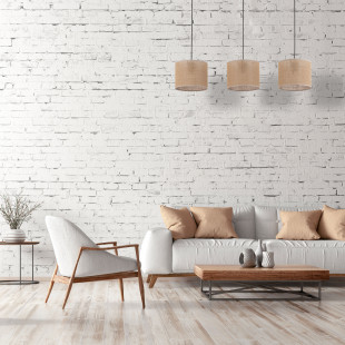 Lampa boho wisząca 3 punktowa Juta 84cm brązowa TK Lighting