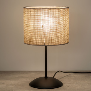 Lampka na szafkę nocną Juta 20cm H52cm brązowa TK Lighting