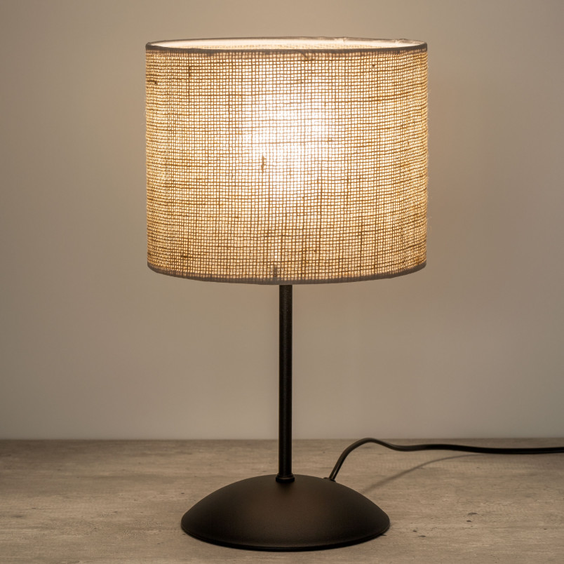 Lampka na szafkę nocną Juta 20cm H52cm brązowa TK Lighting