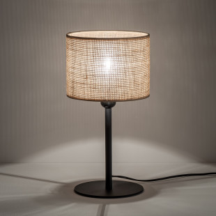 Lampka na szafkę nocną Juta 20cm H39cm brązowa TK Lighting
