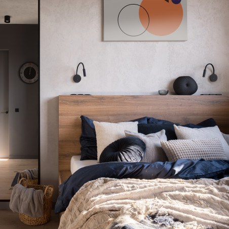 Kinkiet z włącznikiem regulowany Lagos czarny TK Lighting