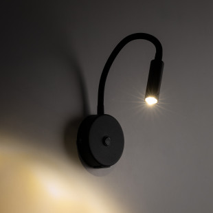 Kinkiet z włącznikiem i usb Lagos czarny TK Lighting