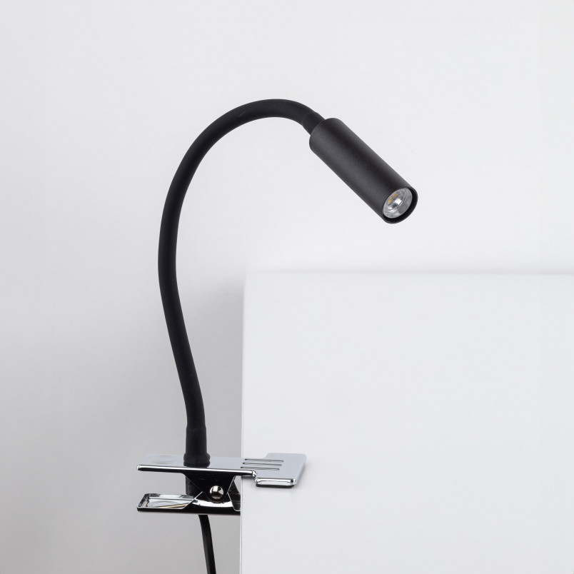 Lampa klips z regulacją Lagos czarna TK Lighting