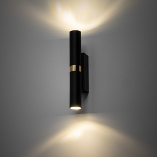 Kinkiet góra-dół Lagos czarno-złoty TK Lighting