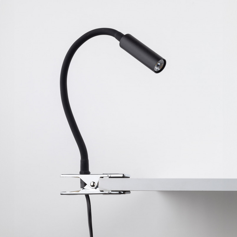 Lampa klips z regulacją Lagos czarna TK Lighting