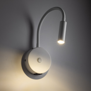 Kinkiet z włącznikiem i usb Lagos biały TK Lighting
