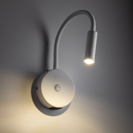 Kinkiet z włącznikiem i usb Lagos biały TK Lighting