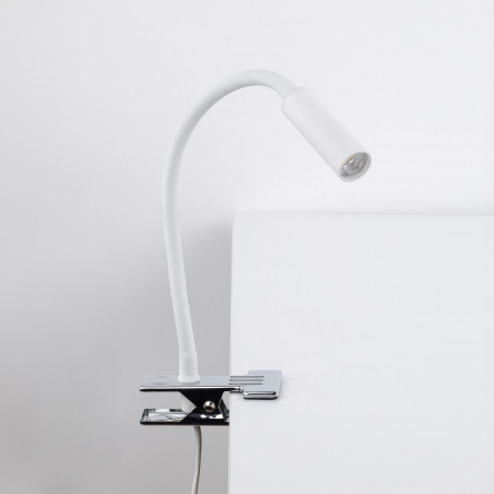 Lampa klips z regulacją Lagos biała TK Lighting
