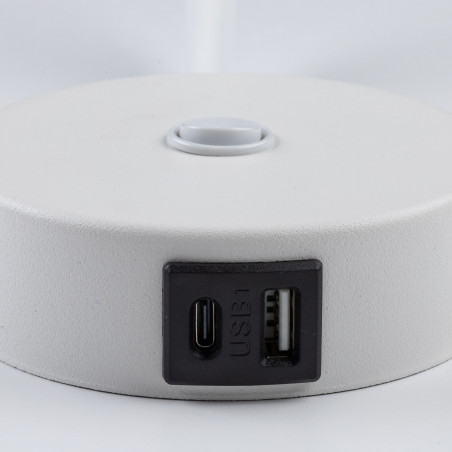 Kinkiet z włącznikiem i usb Lagos biały TK Lighting