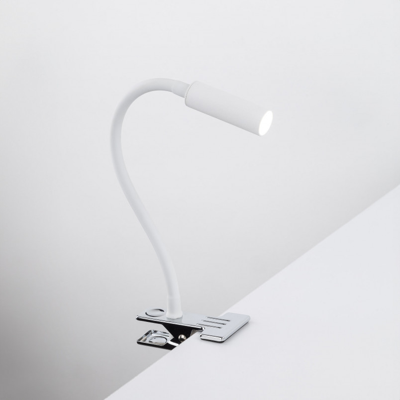 Lampa klips z regulacją Lagos biała TK Lighting