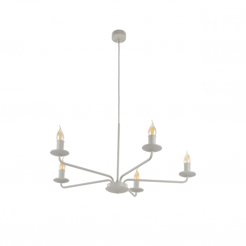 Żyrandol świecznikowy wiszący Limal V 72cm beżowy TK Lighting