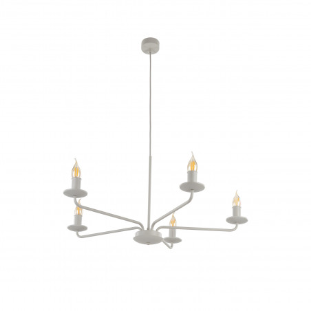 Żyrandol świecznikowy wiszący Limal V 72cm beżowy TK Lighting