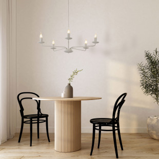 Żyrandol świecznikowy wiszący Limal V 72cm beżowy TK Lighting