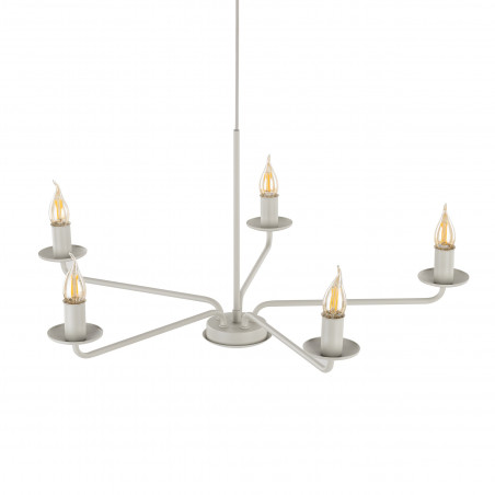 Żyrandol świecznikowy wiszący Limal V 72cm beżowy TK Lighting