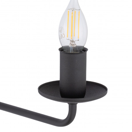 Kinkiet świecznikowy na wysięgniku Limal czarny TK Lighting