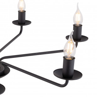 Żyrandol świecznikowy wiszący Limal V 72cm czarny TK Lighting