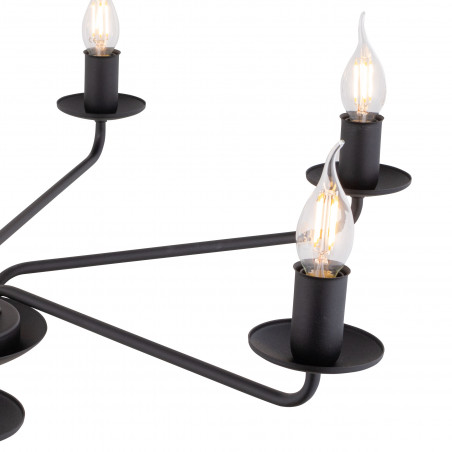 Żyrandol świecznikowy wiszący Limal V 72cm czarny TK Lighting