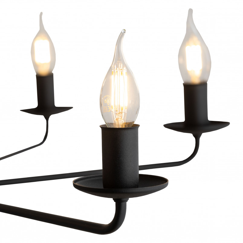 Żyrandol świecznikowy wiszący Limal V 72cm czarny TK Lighting
