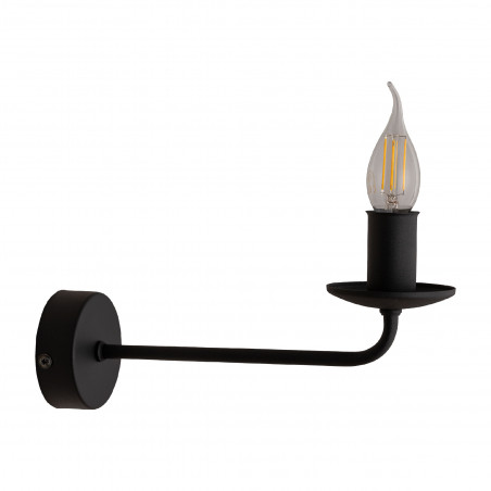 Kinkiet świecznikowy na wysięgniku Limal czarny TK Lighting