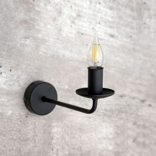Kinkiet świecznikowy na wysięgniku Limal czarny TK Lighting