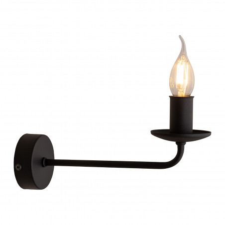 Kinkiet świecznikowy na wysięgniku Limal czarny TK Lighting