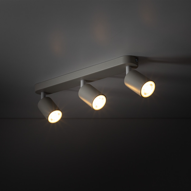 Reflektor sufitowy potrójny Livia szary TK Lighting